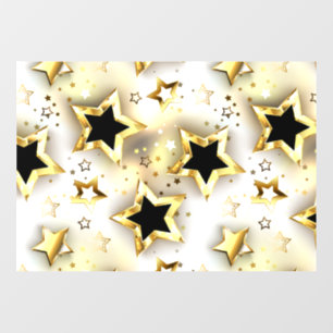 Light seamless with gold stars