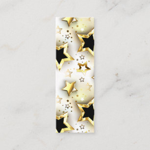 Light seamless with gold stars calling card