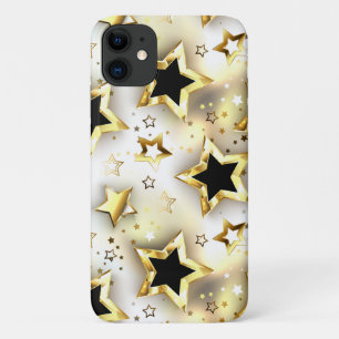 Light seamless with gold stars Case-Mate iPhone case