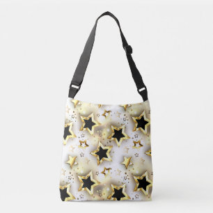Light seamless with gold stars crossbody bag