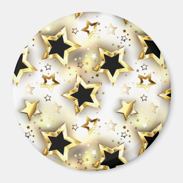 Light seamless with gold stars magnet (Front)
