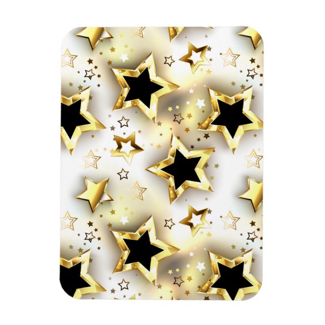 Light seamless with gold stars magnet (Vertical)