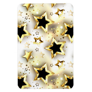 Light seamless with gold stars magnet