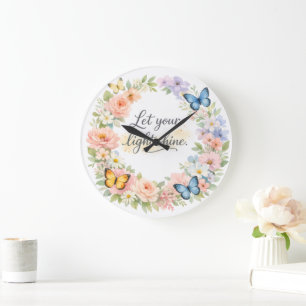 Light shine clock