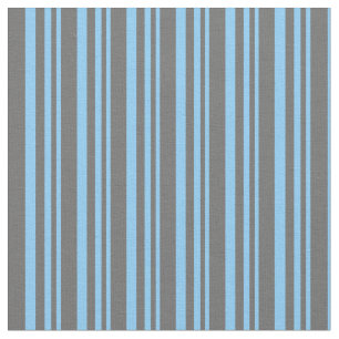 Light Sky Blue and Dim Grey Striped Pattern Fabric