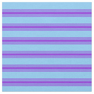 Light Sky Blue and Purple Pattern Fabric