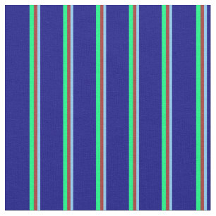 Light Sky Blue, Brown, Green, and Blue Coloured Fabric