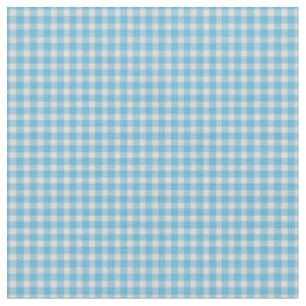Light Sky Blue Gingham Check Pattern   Fabric