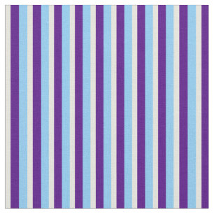 Light Sky Blue, Indigo & Beige Coloured Pattern Fabric