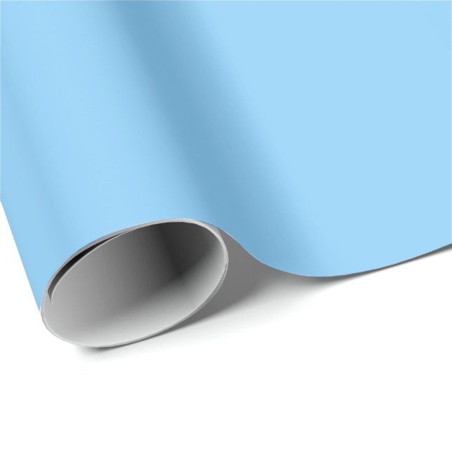 Light Sky Blue Solid Colour | Classic | Elegant Wrapping Paper (Roll Corner)