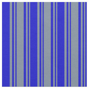 Light Slate Grey and Blue Stripes Pattern Fabric