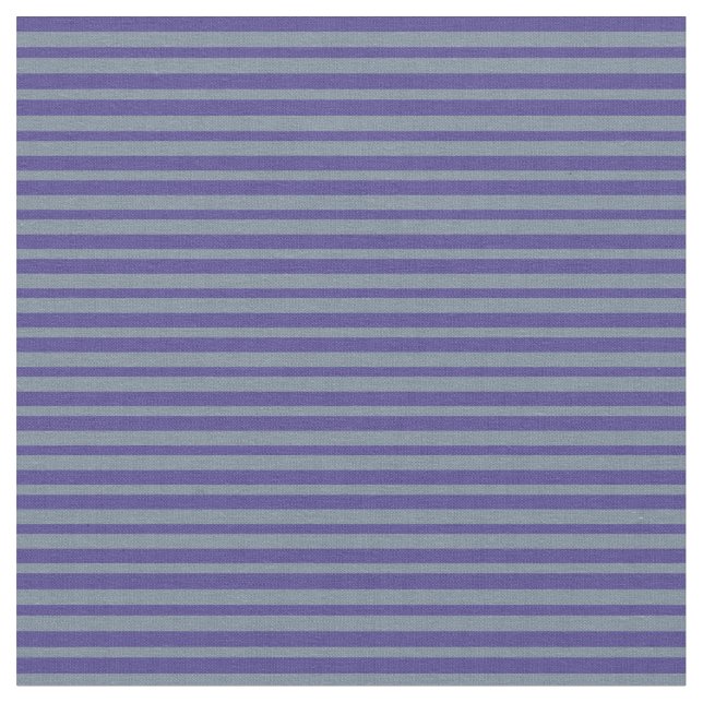 Light Slate Grey and Dark Slate Blue Stripes Fabric (Close Up)