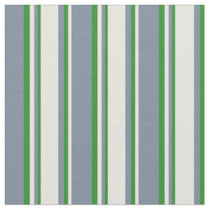 Light Slate Grey, Beige, and Forest Green Coloured Fabric