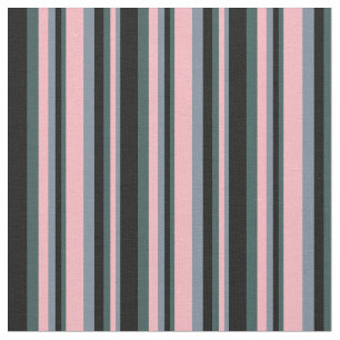 Light Slate Grey, Pink, Dark Slate Grey & Black Fabric