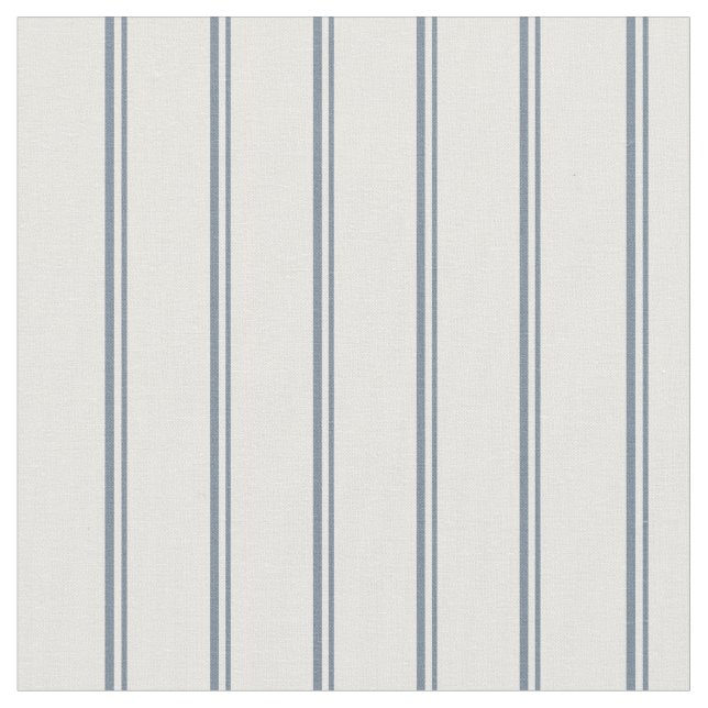 Light Slate Grey & White Lines Pattern Fabric (Close Up)