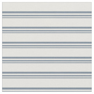 Light Slate Grey & White Stripes/Lines Pattern Fabric