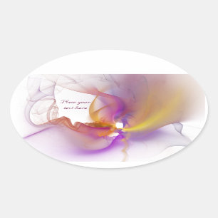 Light Smoke Oval Sticker