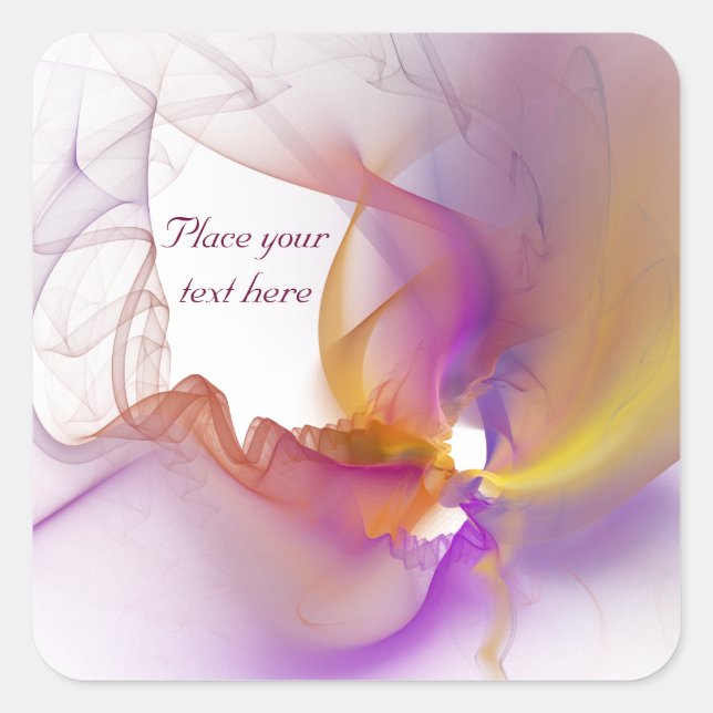 Light Smoke Square Sticker (Front)