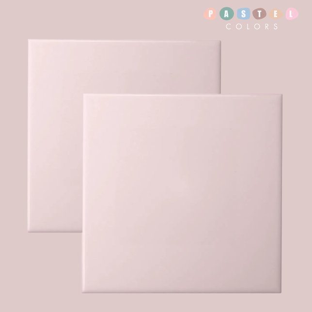 Light Soft Pale Pastel Pink Colour Tile (Light Soft Pale Pastel Pink Color Ceramic Tile)