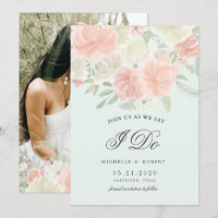 light spring floral Photo Save The Date