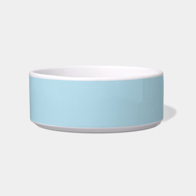 Light Spun Sugar Blue, Solid Colour Pastel Blue Bowl (Front)