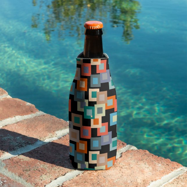 Light Squares on Dark Bottle Cooler (In Situ Pool)