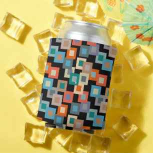Light Squares on Dark Can Cooler