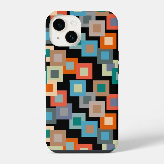 Light Squares on Dark Case-Mate iPhone Case (Back)