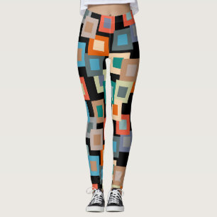 Light Squares on Dark Leggings