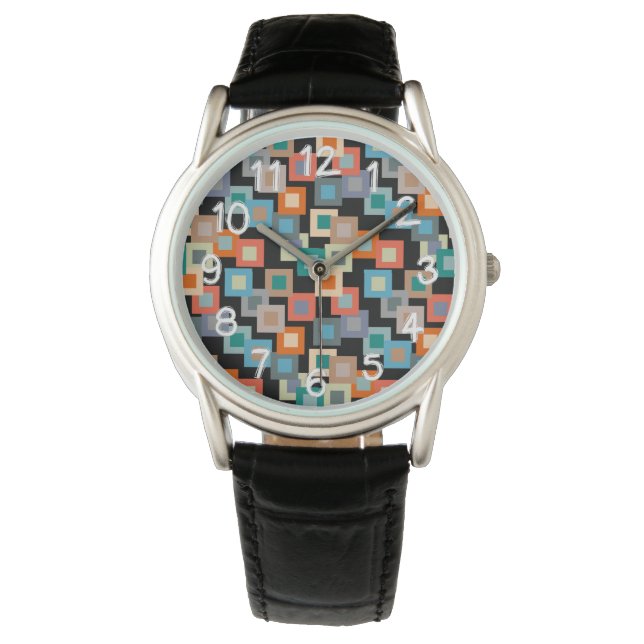 Light Squares on Dark Watch (Front)
