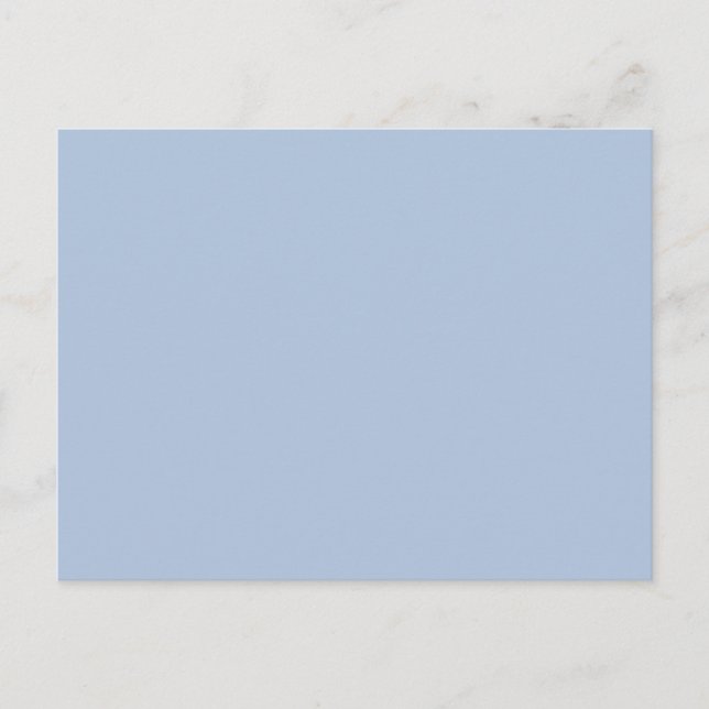 Light Steel Blue Solid Colour Postcard (Front)