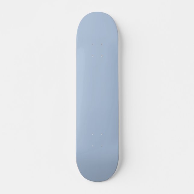 Light Steel Blue Solid Colour Skateboard (Front)