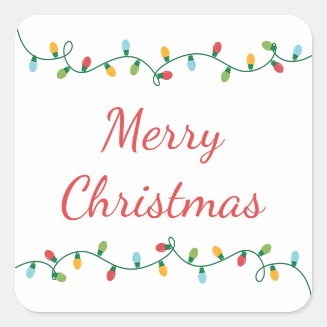 Light Strand Sticker #HolidayZ (Front)