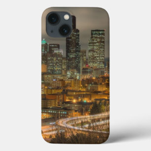 Light streaks from cars at night iPhone 13 case