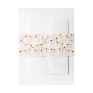 Light String Invitation Belly Band