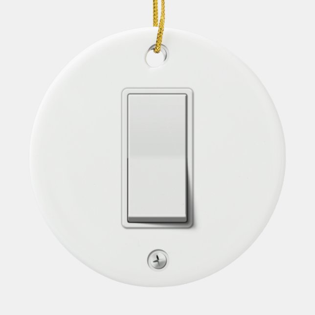 Light Switch Ceramic Tree Decoration (Front)