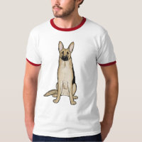 Light Tan and Black German Shepherd Dog | Pet Art