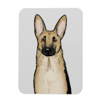 Light Tan German Shepherd Dog | Cute Pet Art