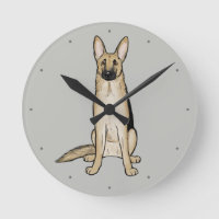 Light Tan German Shepherd Dog | Cute Pet Art