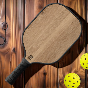Light Teak Wood Pickleball Paddle