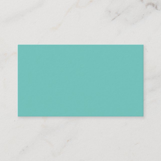 Light Teal #6BC388, Half Baked Appointment Card (Front)