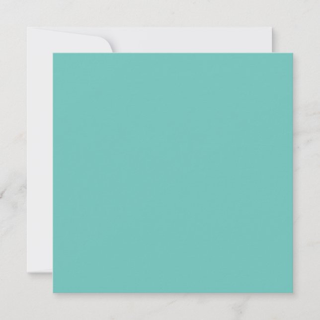 Light Teal #6BC388, Half Baked Holiday Card (Front)