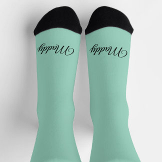 Light Teal Solid Colour  Socks