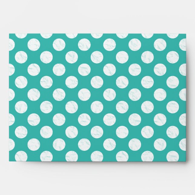 Light Teal with Polka Dots Envelope (Front)