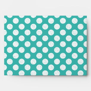 Light Teal with Polka Dots Envelope