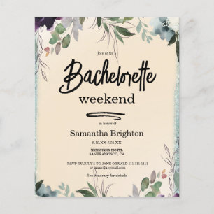 Light Terracotta Weekend Bachelorette  Invitation