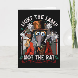 Light The Lamp Not The Rat Christmas Card