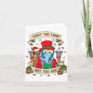 Light The Lamp Not The Rat Funny Christmas Matchin Card