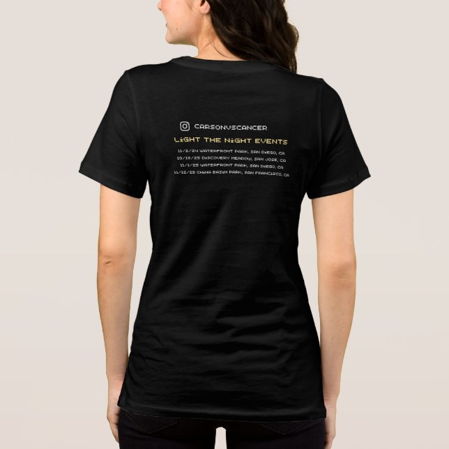 Light the Night for Carson Tri-Blend Shirt (Back)
