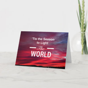 Light the World Sunrise Christmas Card